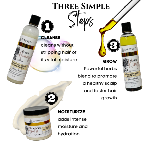 3-Step Healthy Haircare Regimen