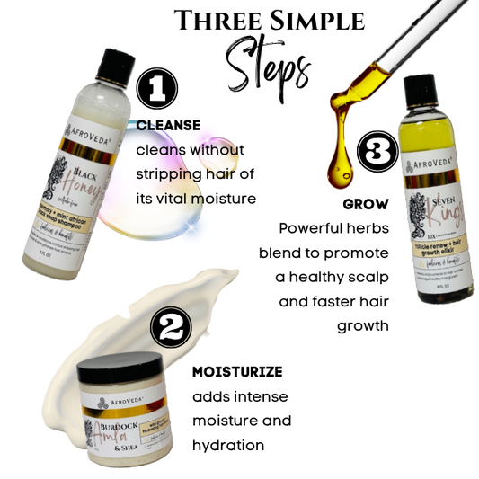 3-Step Healthy Haircare Regimen